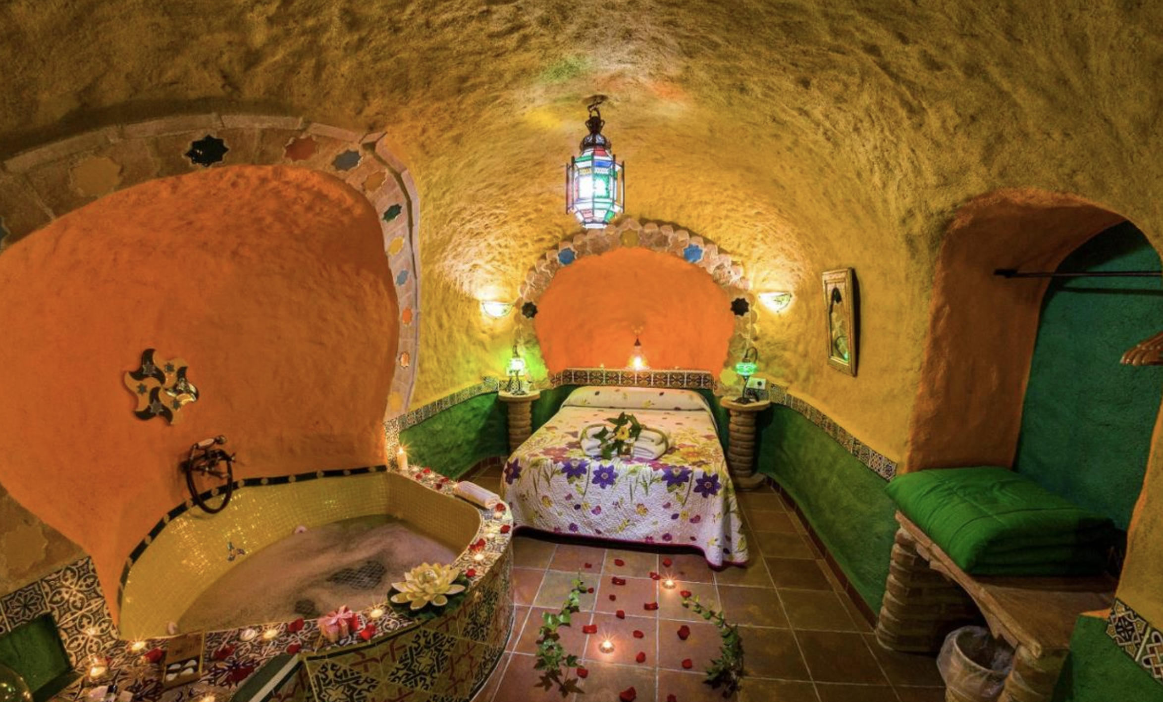 Casas cuevas en Cazorla, en Jaén.